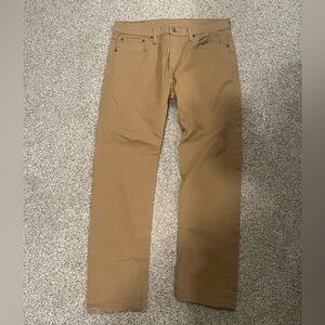 Men’s Levi 502 taper fit tan jeans W:33 L:30